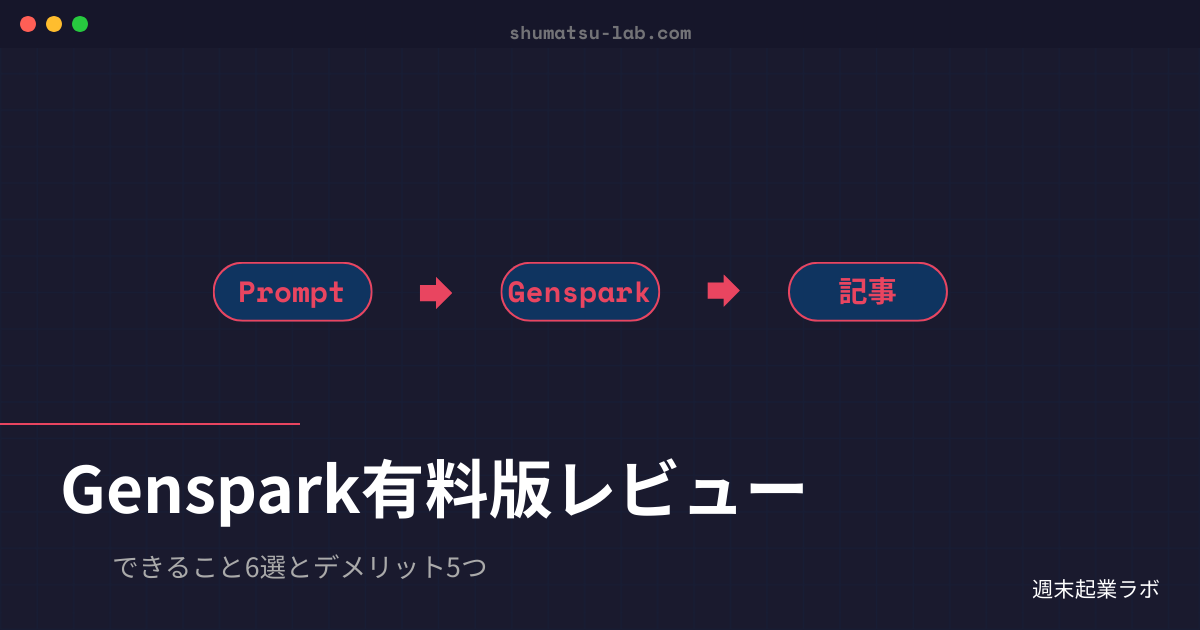 Genspark Plusプランに2週間課金して判明した機能・クレジット消費・注意点の実体験レポート